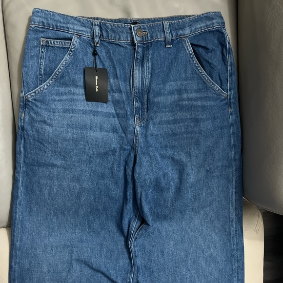 NWT - Massimo Dutti Women’s Premium High Rise Loose Leg Jeans - Size 10 - Picture 2 of 10